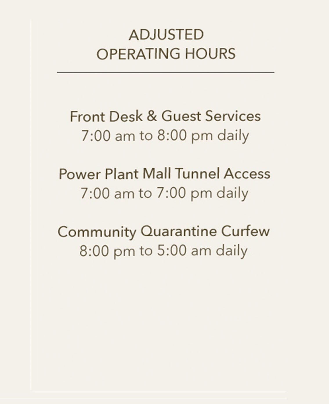 Sanitary measures and safety protocols in light of covid19 Aruga Apartments by Rockwell
